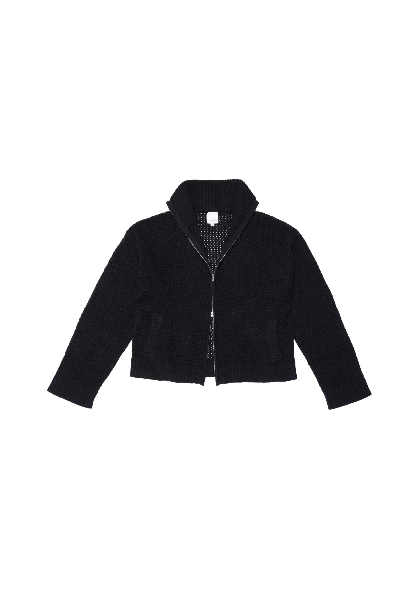 JACKIE knit full zip in black