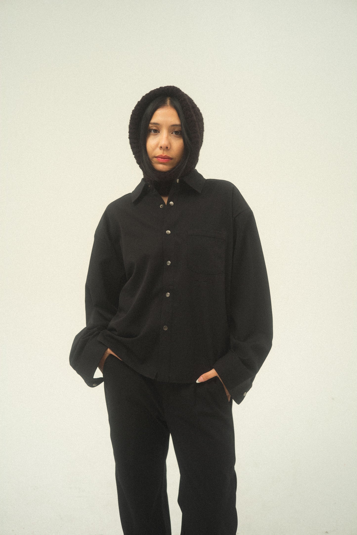 ROGER overshirt in black